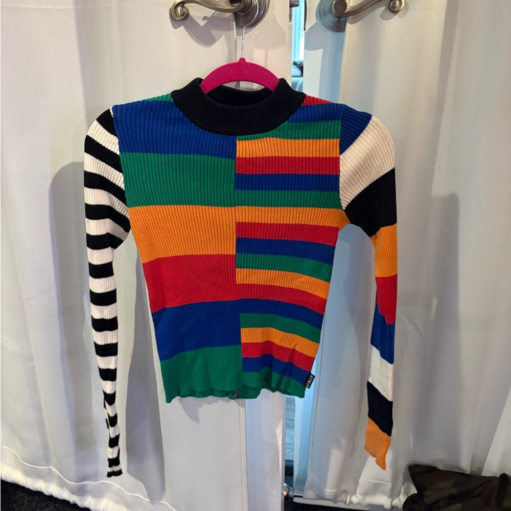 UNIF Multicolor Striped Sweater